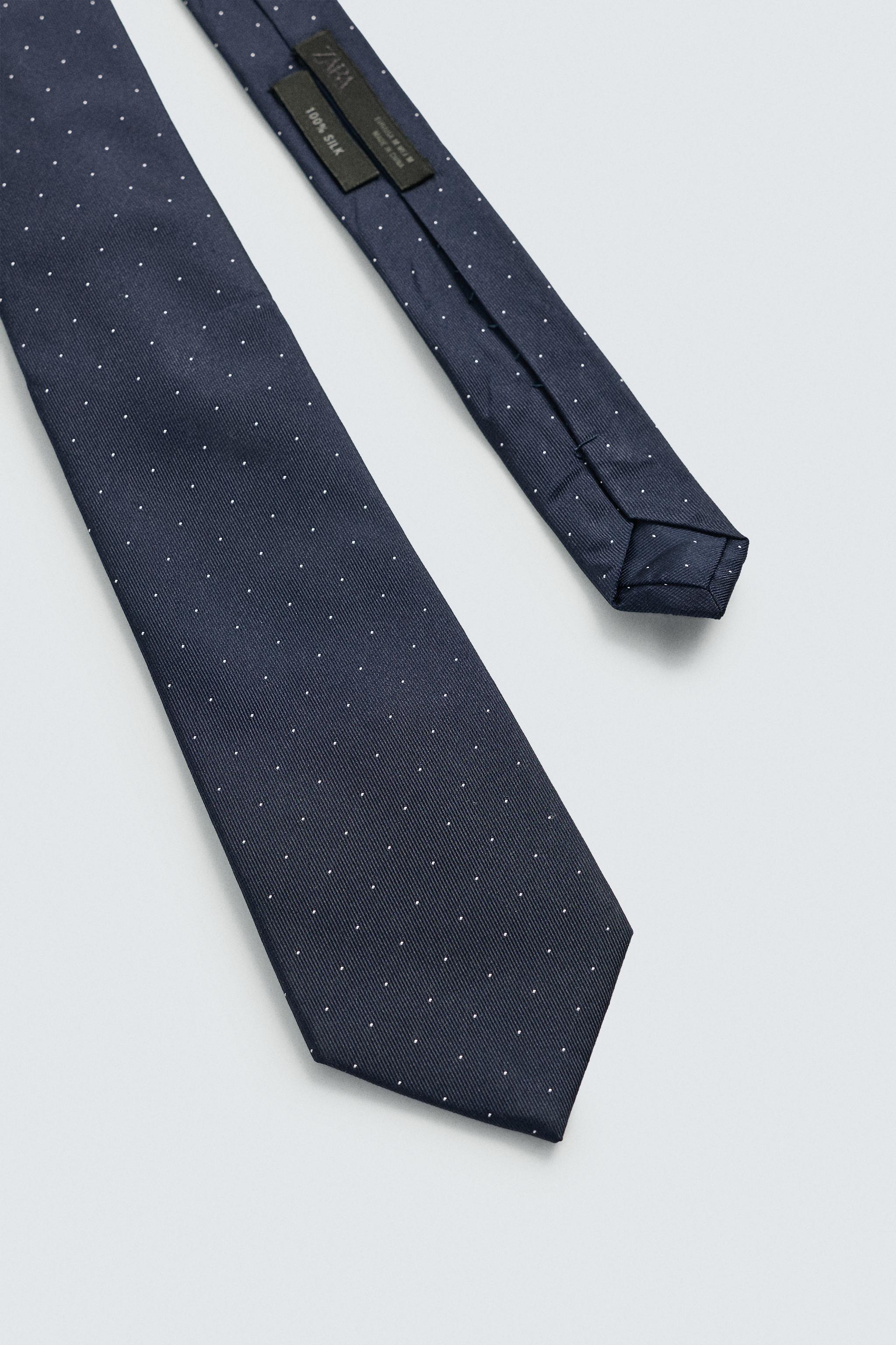 100% SILK POLKA DOT TIE